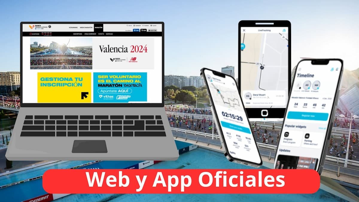 Web y app oficiales del Maratón de Valencia