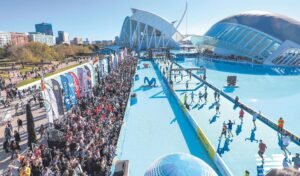 The blue catwalk
