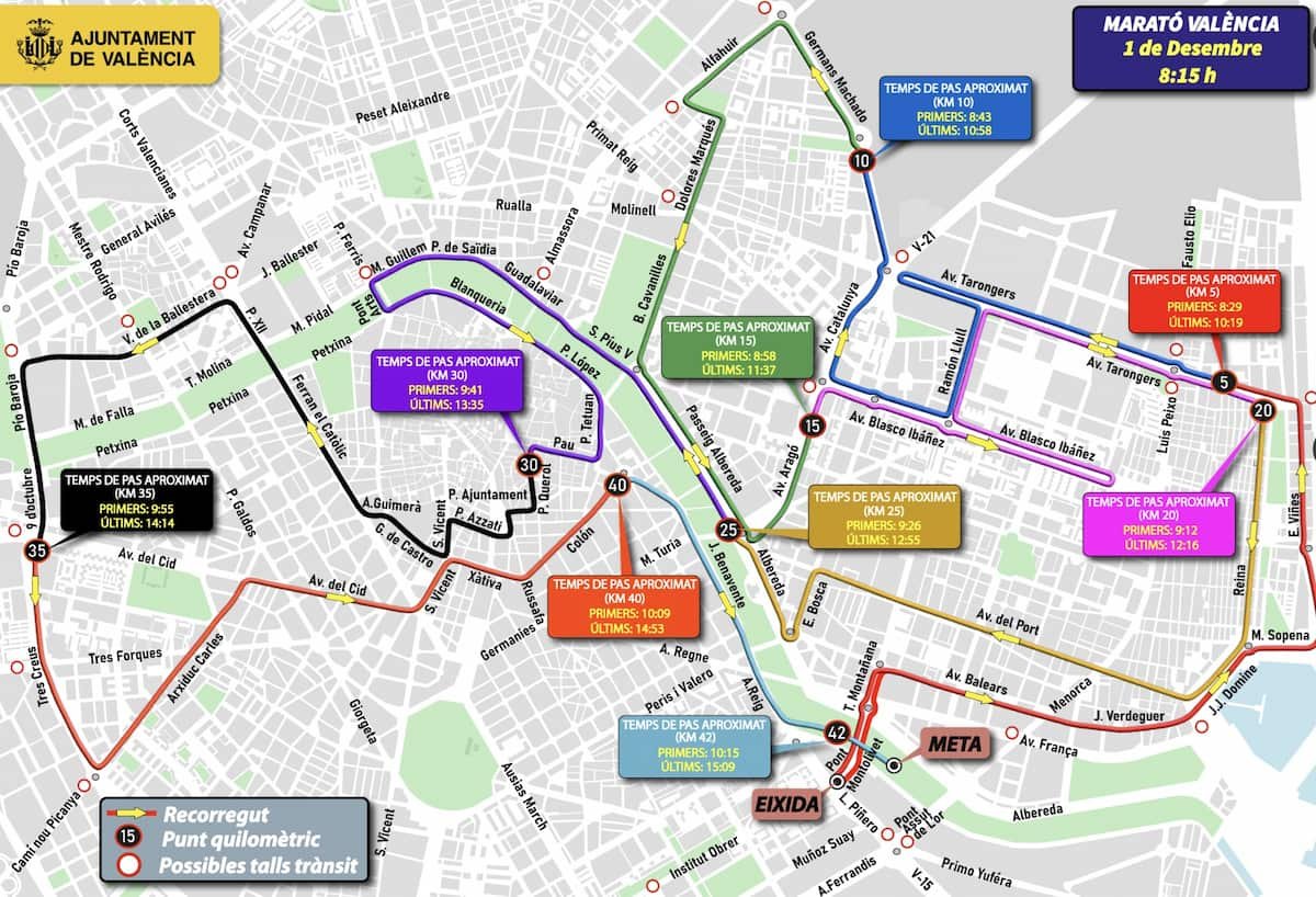 Valencia Marathon Trinidad Alfonso: Runner tracking and timings