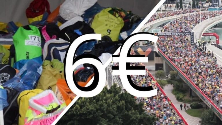 Guardarropa del Maratón y Medio Maratón Valencia 2025: Motivo del coste de 6€