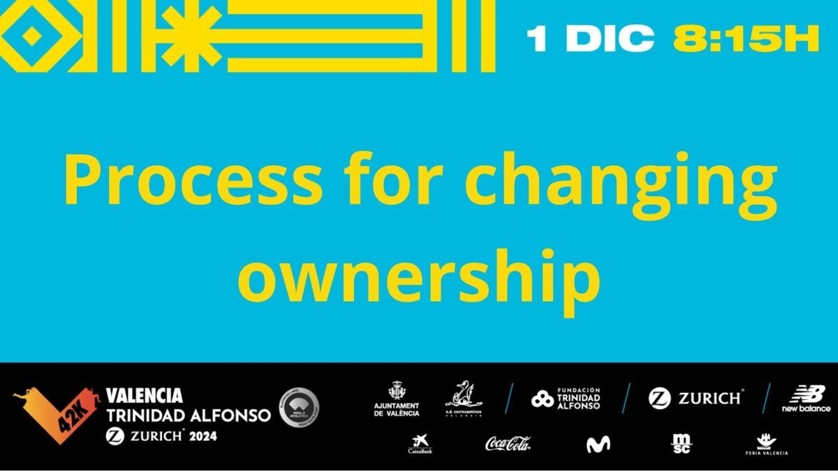 Process for Changing the Registered Name on Your Valencia Marathon Race Bib