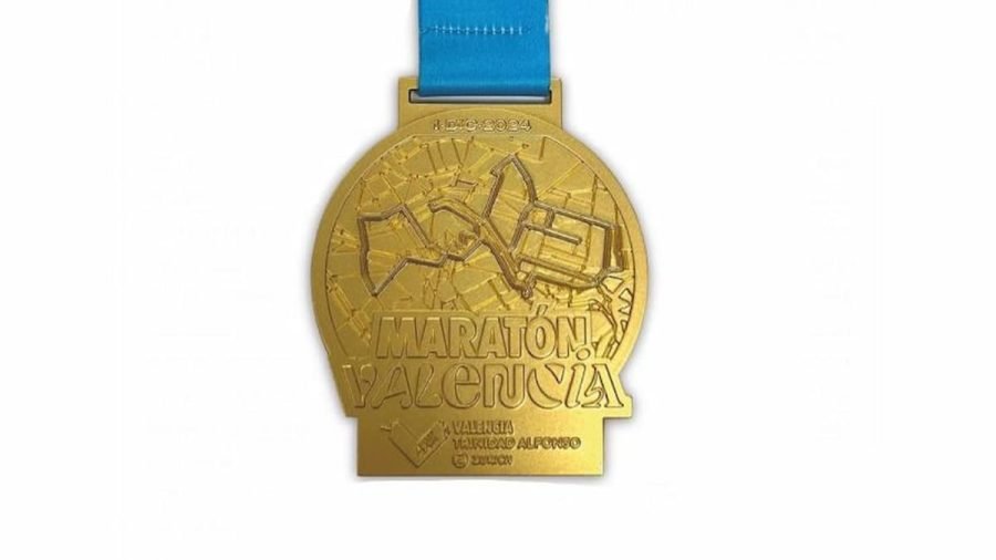 Así es la medalla de finisher del Maratón de Valencia 2024